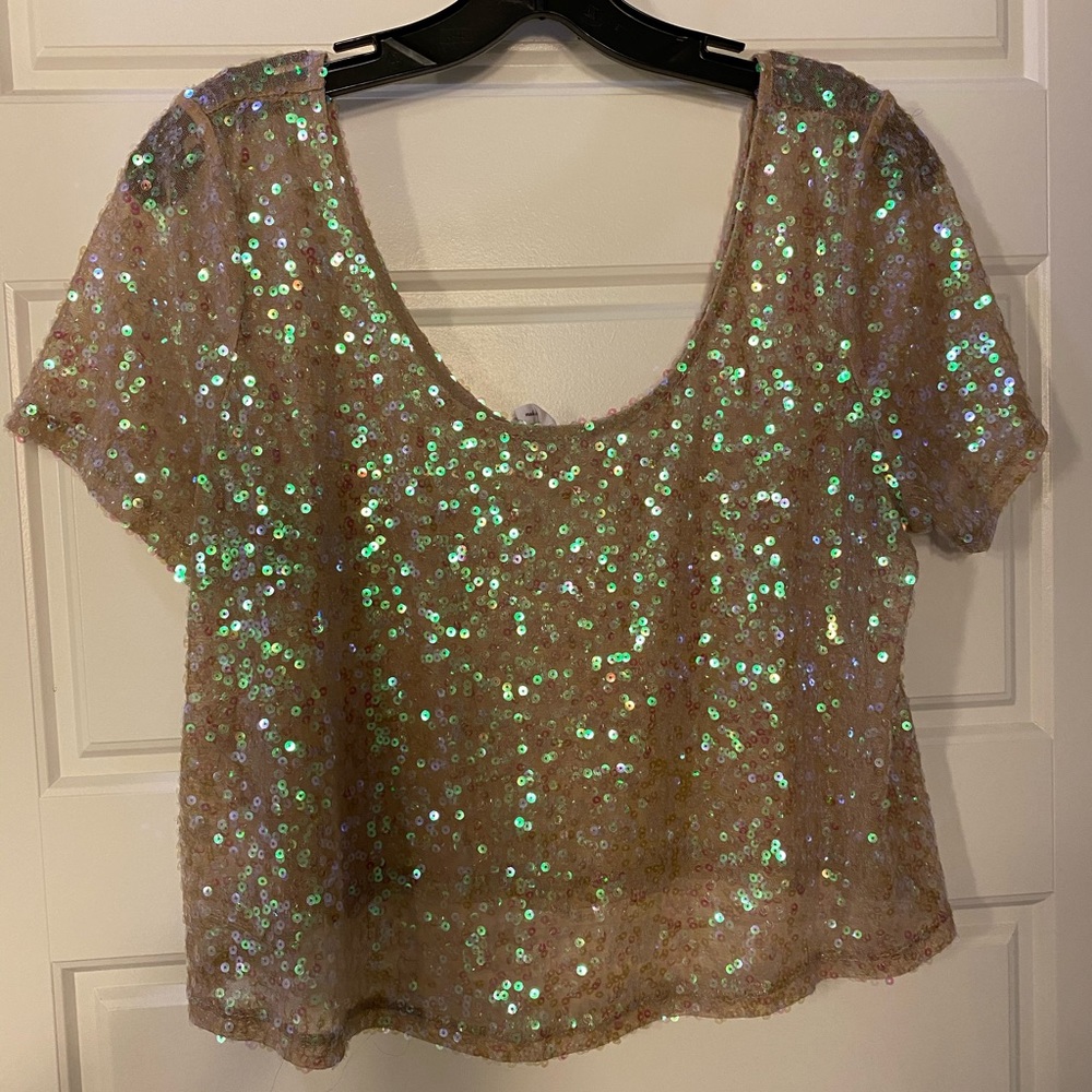 Sequin BCBG Crop Top